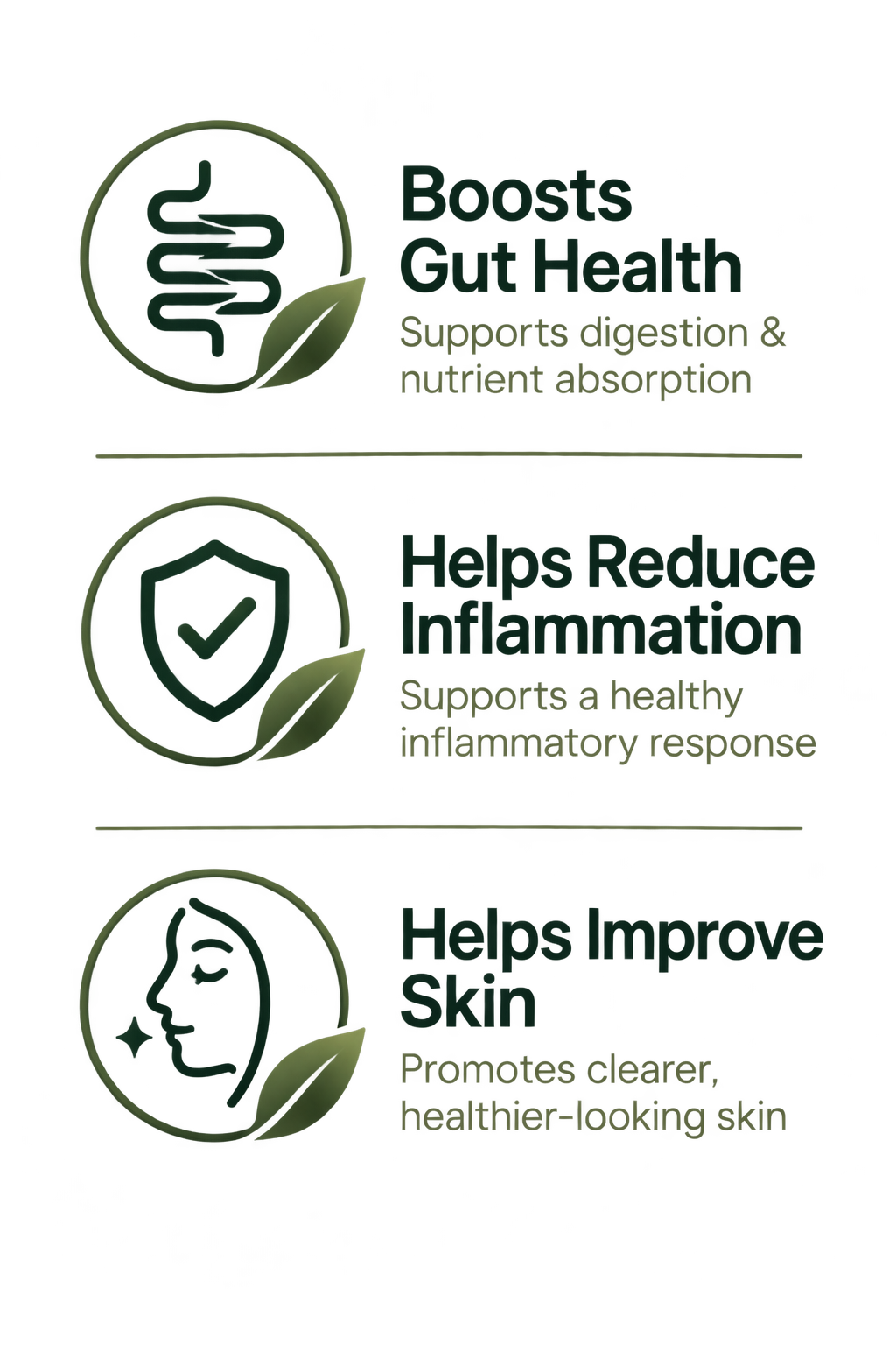 Internal Complex benefits: gut health, reduced inflammation, improved skin